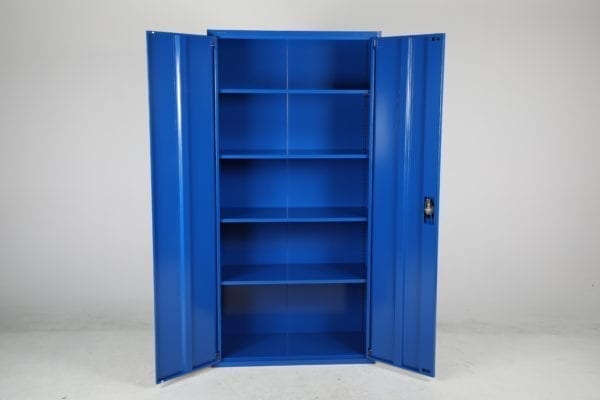 Cityramp Storage lockers and file cupboards SWED3 with 2 doors blue 2000x1000x500mm