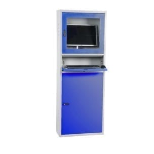 Cityramp Computer cabinet thin blue