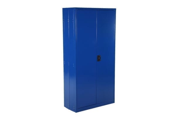 CityRamp Kokkupandav-metallkapp-arhiivikapp-SWED-kahe-uksega-sinine-1800x900x400mm
